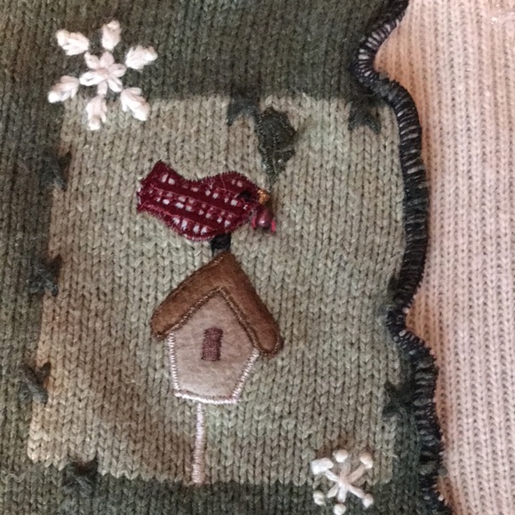 Patchwork knit winter mini-skirt mint condition - Picture 3 of 16